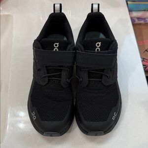 On Running Kids Black Athletic Sneakers